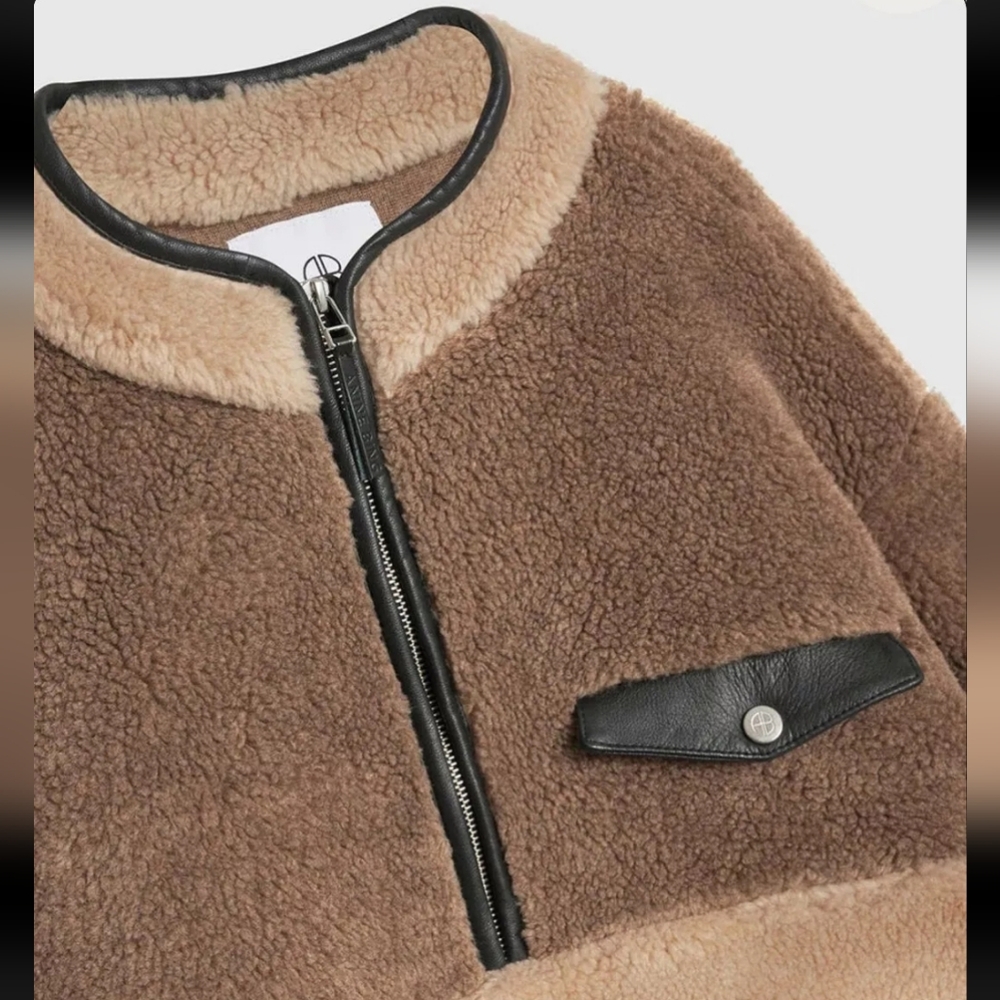 Anine Bing Royce Pullover - Brown And Camel XS MRSP $365 - Picture 3 of 8